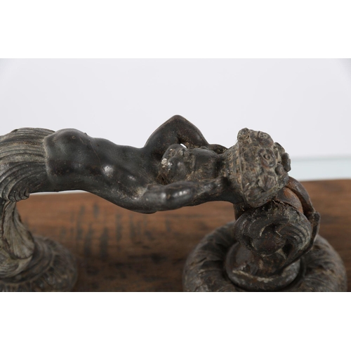 633 - 18TH-CENTURY CAST IRON DOOR KNOCKER