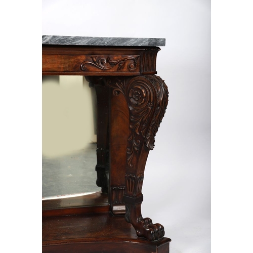 1 - IMPORTANT WILLIAM IV MAHOGANY CONSOLE TABLE, CIRCA 1830