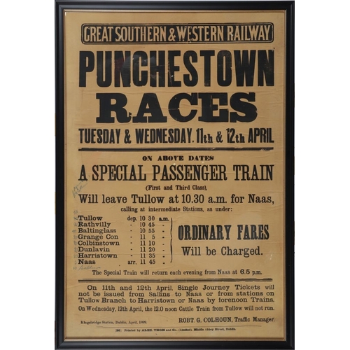 103 - IRISH TRAIN CHART TO PUNCHESTOWN