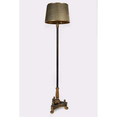 125 - FRENCH EMPIRE STYLE ORMOLU STANDARD LAMP