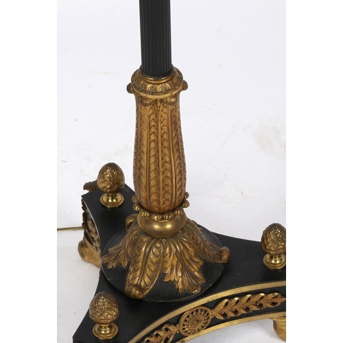 125 - FRENCH EMPIRE STYLE ORMOLU STANDARD LAMP