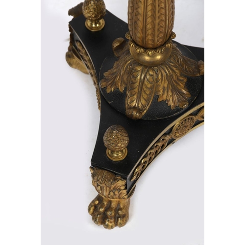 125 - FRENCH EMPIRE STYLE ORMOLU STANDARD LAMP