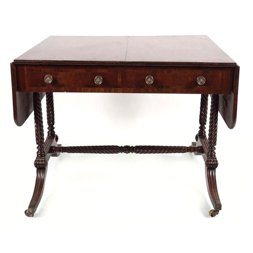 126 - CORK REGENCY PERIOD MAHOGANY SOFA TABLE