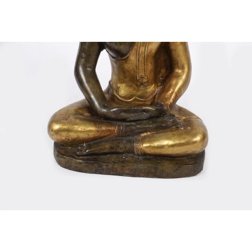 13 - TIBETO-CHINESE QING GILT BRONZE BUDDHA