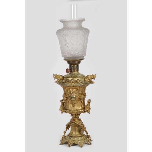 131 - FINE ALEXANDER II PERIOD RUSSIAN IMPERIAL ORMOLU LAMP