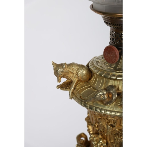 131 - FINE ALEXANDER II PERIOD RUSSIAN IMPERIAL ORMOLU LAMP