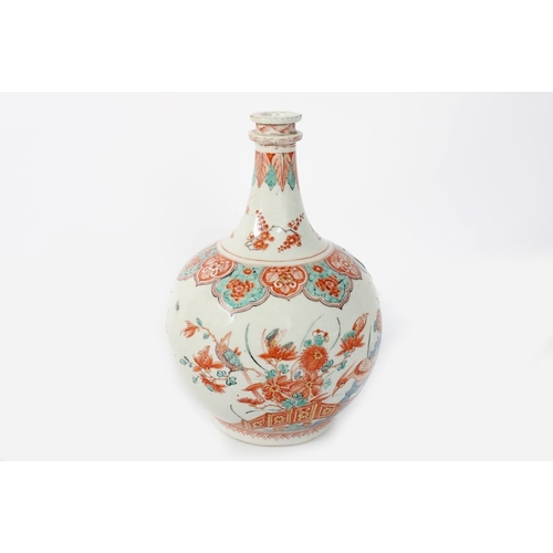 133 - JAPANESE EDO PERIOD POLYCHROME VASE