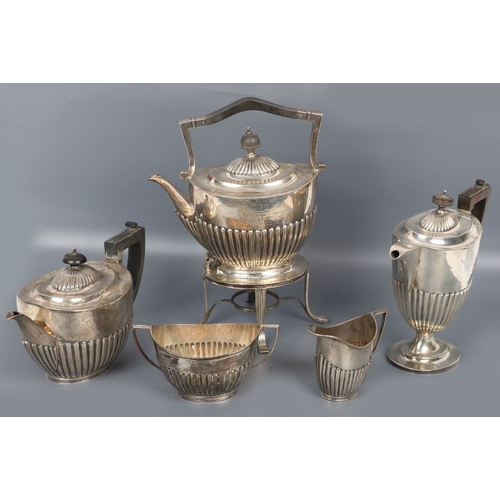 1354 - 5 PIECE SILVER TEA AND COFFEE SERVICE