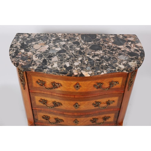 14 - NAPOLEON III KINGWOOD AND INLAID COMMODE