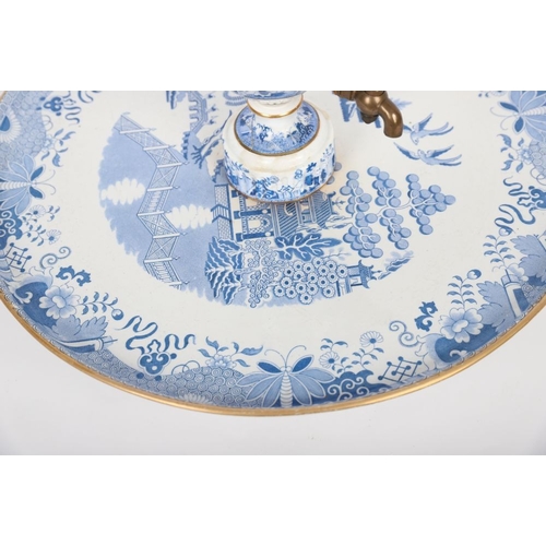 140 - 19TH-CENTURY BLUE AND WHITE LAZY SUSAN