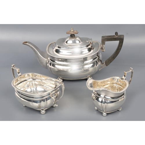 1413 - 3-PIECE SILVER TEA SET, BIRMINGHAM 1931