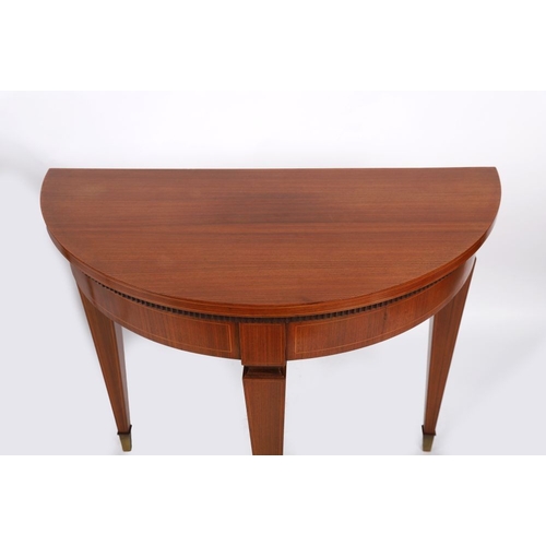 157 - PAIR EDWARDIAN ROSEWOOD & INLAID CONSOLE TABLES