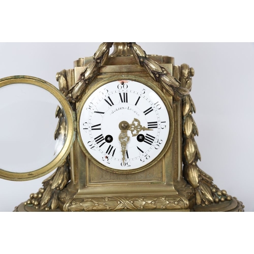 16 - 19TH-CENTURY JAPY FRERES PARIS ORMOLU MANTEL CLOCK