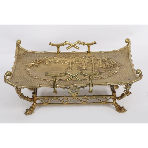 161 - 19TH-CENTURY JAPANESE MEIJI GILT BRONZE TRAY