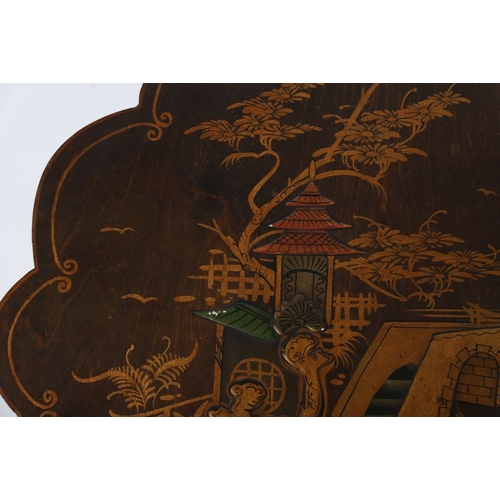 166 - 19TH-CENTURY LACQUERED CENTRE TABLE