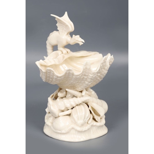 168 - BELLEEK GRIFFIN CLAM SHELL