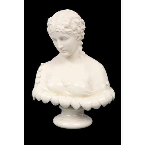 169 - 2ND PERIOD BELLEEK BUST OF CLYTIE