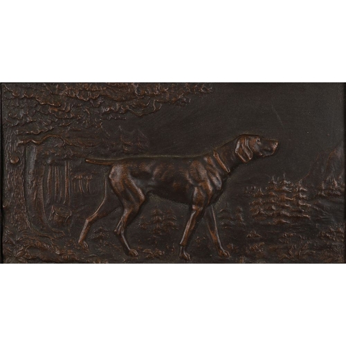 179 - 19TH-CENTURY BRONZED PLAQUE