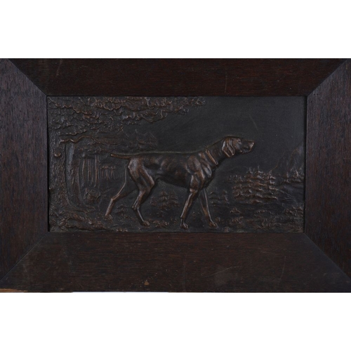 179 - 19TH-CENTURY BRONZED PLAQUE