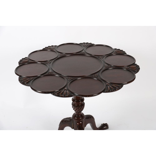 18 - GEORGE III STYLE MAHOGANY TEA TABLE