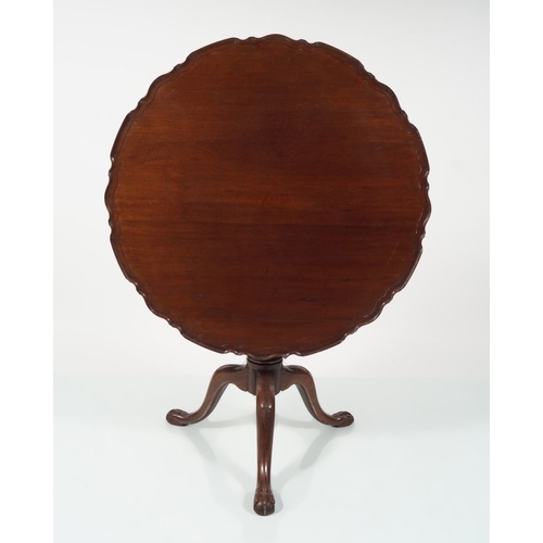 246 - IRISH 18TH-CENTURY MAHOGANY TEA TABLE