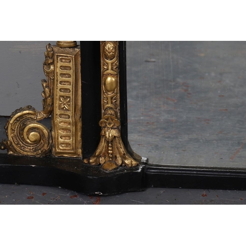 250 - 19TH-CENTURY GILT FRAMED OVERMANTEL MIRROR