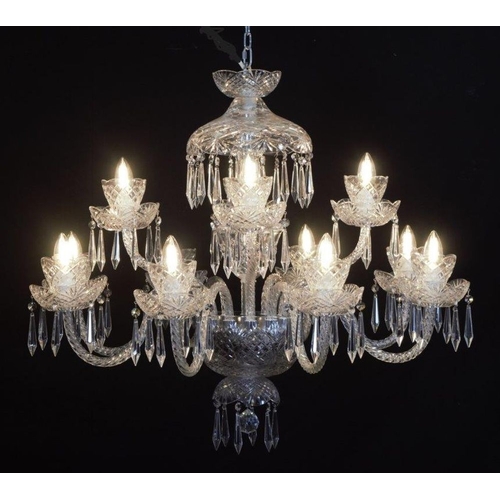 266 - LARGE IRISH CRYSTAL CHANDELIER