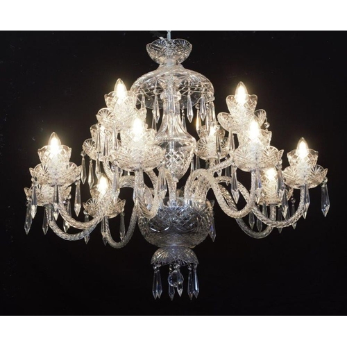 266 - LARGE IRISH CRYSTAL CHANDELIER