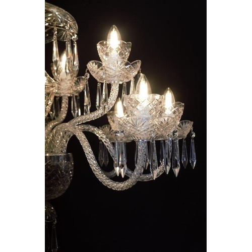 266 - LARGE IRISH CRYSTAL CHANDELIER