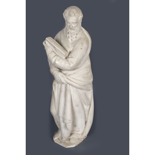 288 - PAIR OF LARGE 19TH-CENTURY MARBLE SCULPTURES