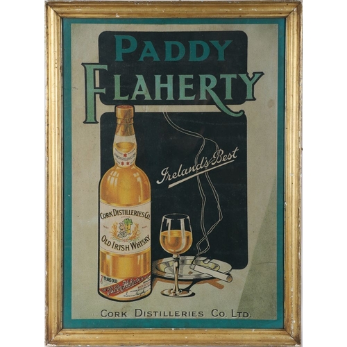 307 - CORK DISTILLERIES CO. OLD IRISH WHISKEY ADVERTISING POSTER