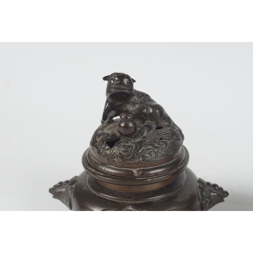 324 - 2 19TH-CENTURY JAPANESE BRONZE CENSERS