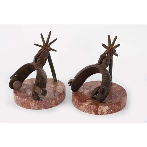 336 - PAIR OF NOVELTY SITRRUP MOUNTED BOOKENDS