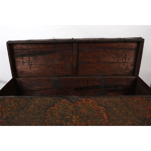 341 - A RARE 17TH CENTURY TIBETAN MONASTERY TRUNK