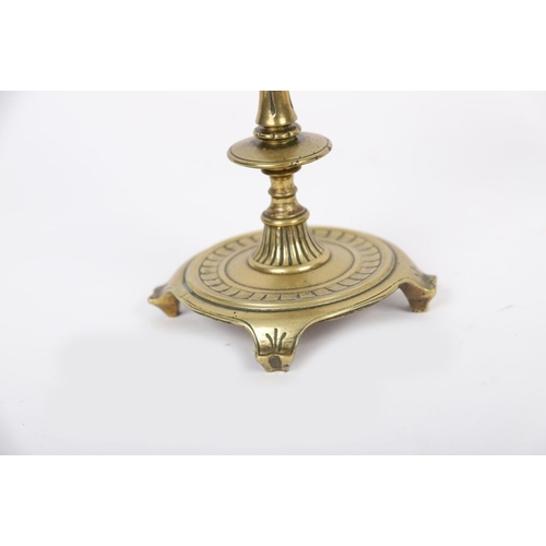 342 - PAIR 19TH-CENTURY BRASS CANDLESTICKS