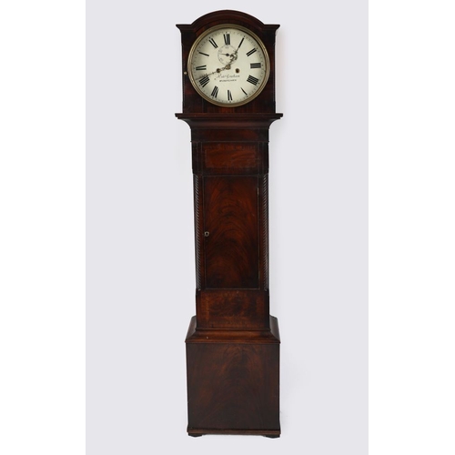 473 - REGENCY MAHOGANY LONGCASE CLOCK