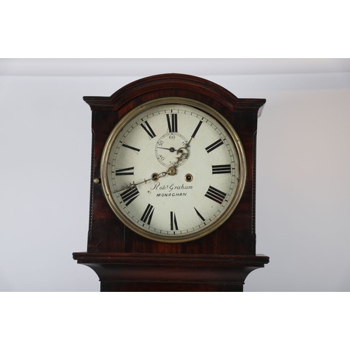 473 - REGENCY MAHOGANY LONGCASE CLOCK