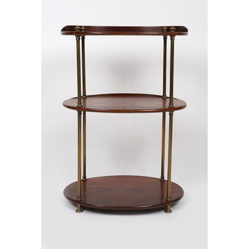 478 - GEORGIAN MAHOGANY & BRASS-BOUND CAMPAIGN WASHSTAND