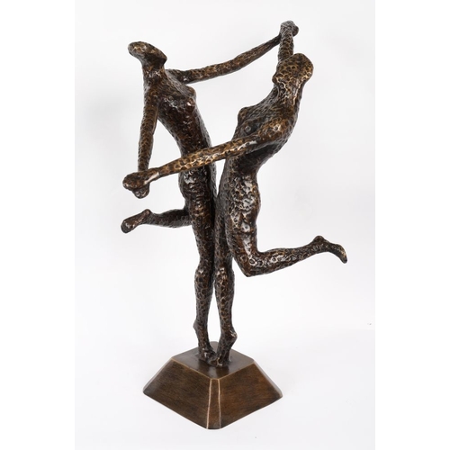 500 - LARGE MODERN BRONZE SCULPTURE