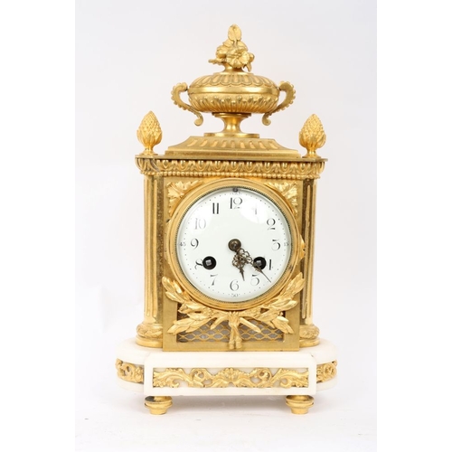 68 - 19TH-CENTURY J. MARTI & CIE ORMOLU MANTEL CLOCK