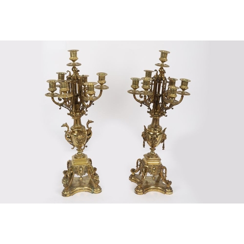 74 - PAIR 19TH-CENTURY FRENCH ORMOLU CANDELABRAS