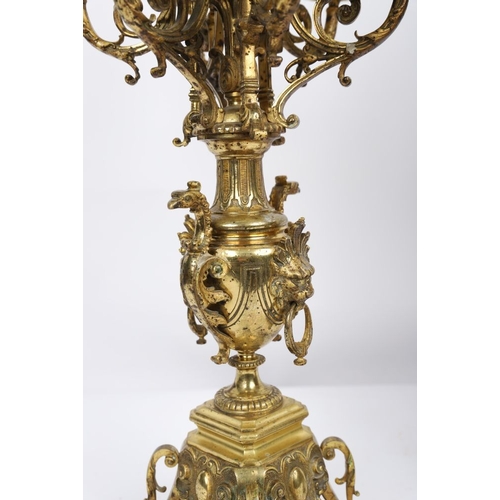 74 - PAIR 19TH-CENTURY FRENCH ORMOLU CANDELABRAS