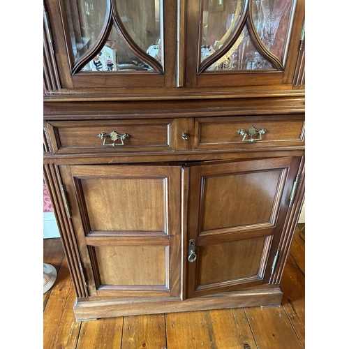 763 - PAIR EDWARDIAN MAHOGANY CABINETS