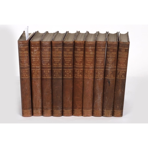 807 - BOOKS: THE ENCYCLOPEDIA BRITANNICA'S FINE LEATHER BINDINGS