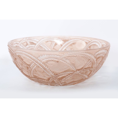 82 - LALIQUE PINSONS GLASS BOWL