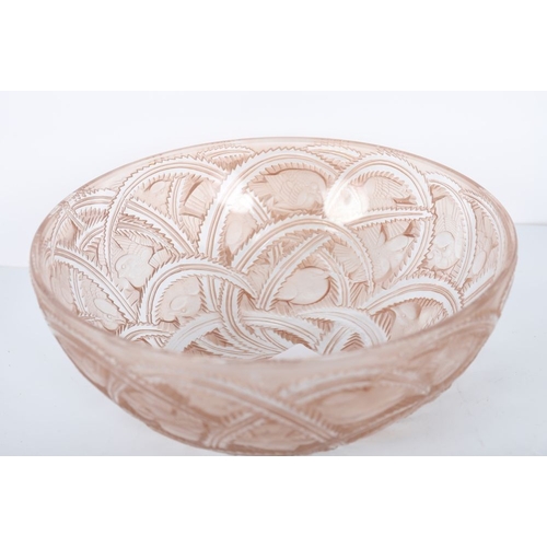 82 - LALIQUE PINSONS GLASS BOWL