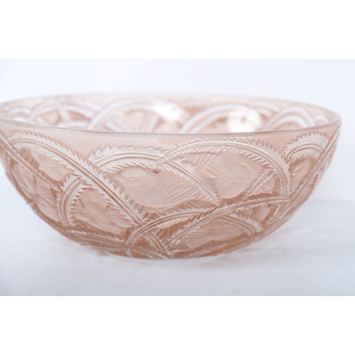 82 - LALIQUE PINSONS GLASS BOWL