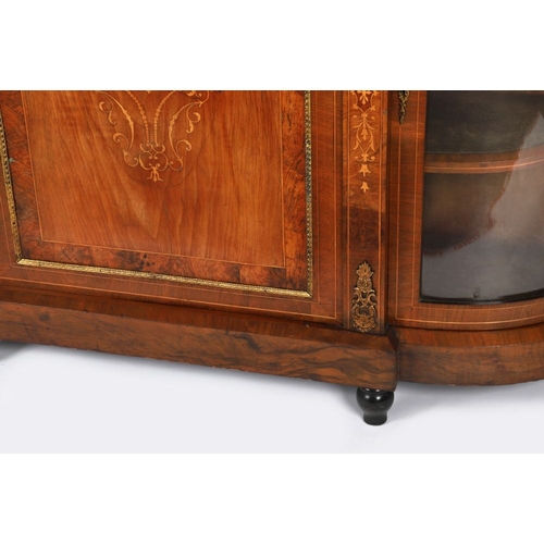 848 - 19TH-CENTURY WALNUT, MARQUETRY AND ORMOLU-MOUNTED CREDENZA