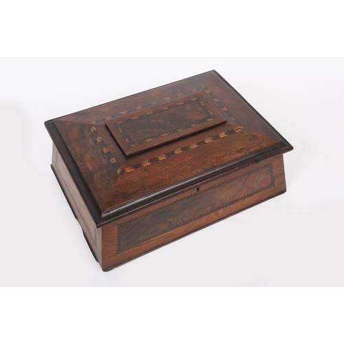 849 - 19TH-CENTURY KILLARNEY YEW WOOD AND ARBUTUS BOX