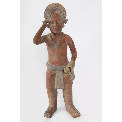 864 - MAYAN TERRACOTTA FIGURE